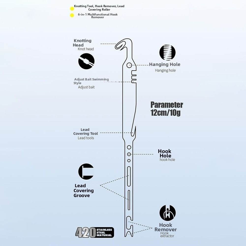 6-in-1 Fishing Hook Remover In - Used Fishing Equipment Near Me ulasan dan harga