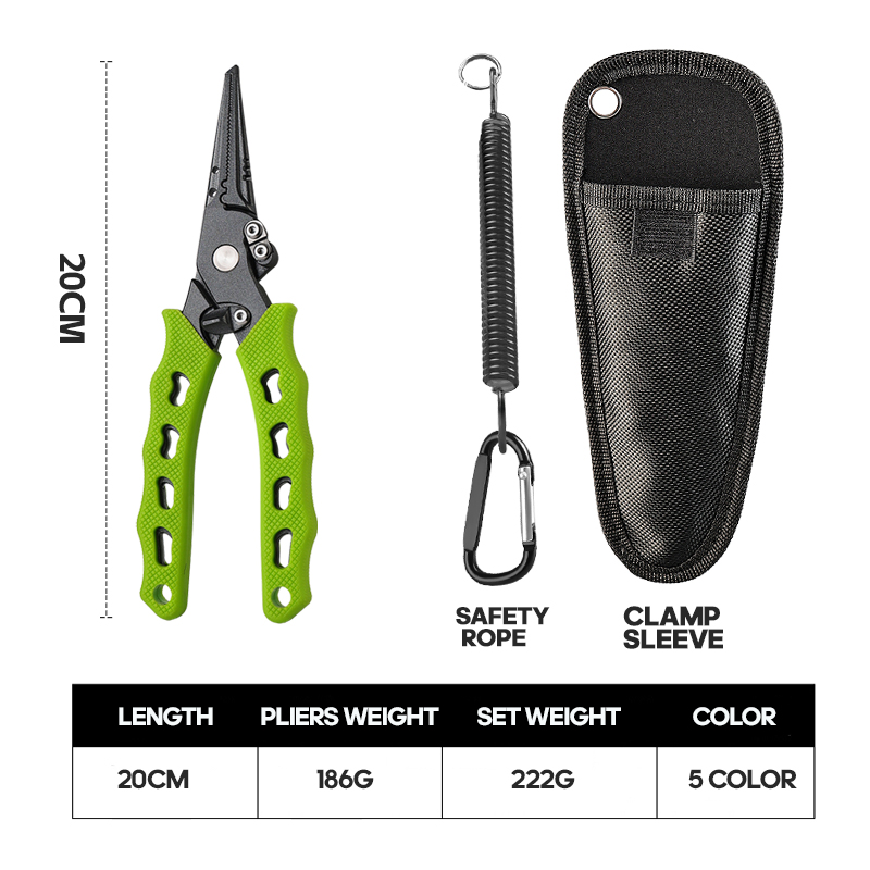 TAIYU 5-Color Stainless Steel  - Fishing Pliers ulasan dan harga