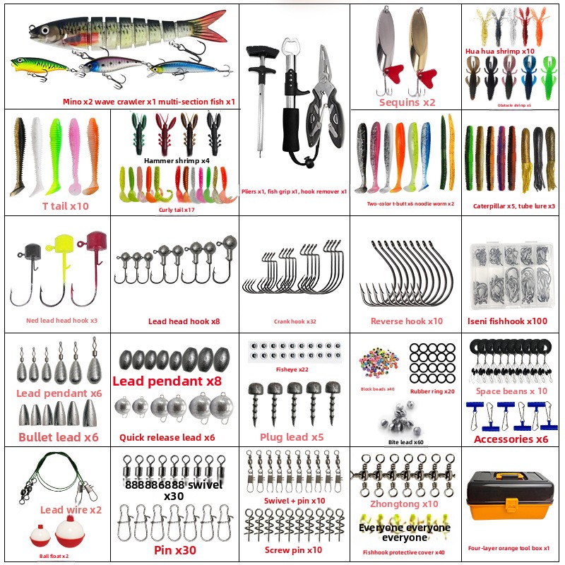 Large Four-Layer Outdoor Fishi - Tackle Box ulasan dan harga