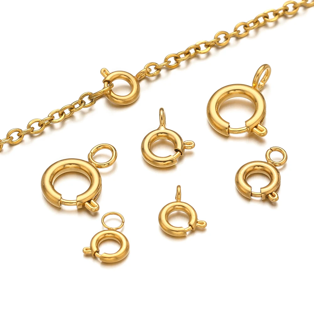 10pcs Stainless Steel Spring R - Circle Hook Set ulasan dan harga