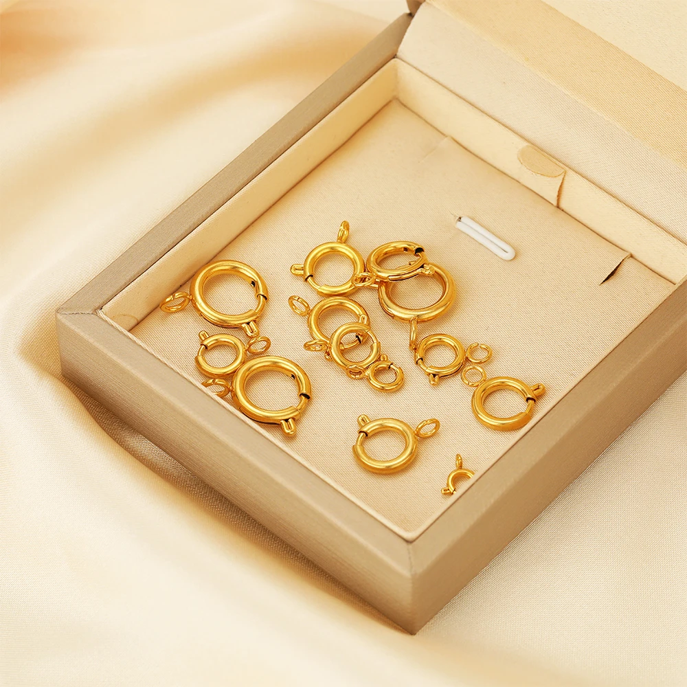 10pcs Stainless Steel Spring R - Circle Hook Set ulasan dan harga