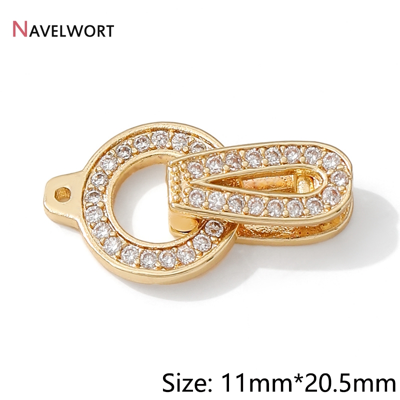 1/2/3Pcs 14K Gold Plated Round - Circle Hook Set ulasan dan harga