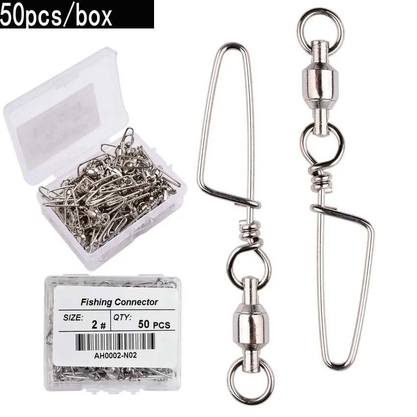 50pcs Fishing Ball Bearing Swi - Tackle Box ulasan dan harga