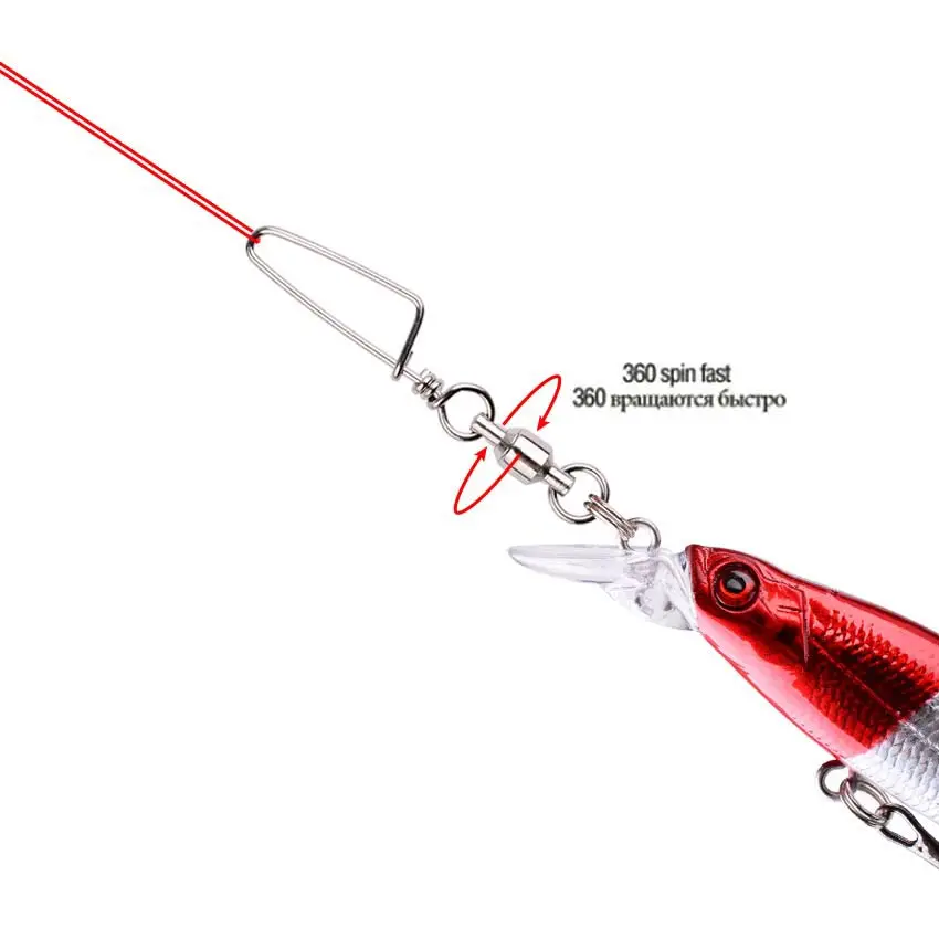 50pcs Fishing Ball Bearing Swi - Tackle Box ulasan dan harga