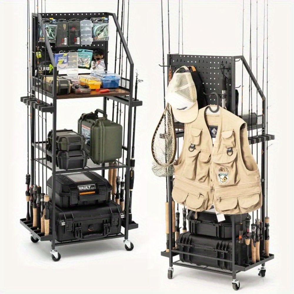 Fishing Rod Holders for Garage - Tackle Box ulasan dan harga