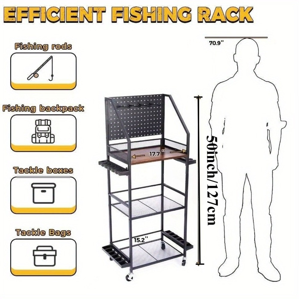 Fishing Rod Holders for Garage - Tackle Box ulasan dan harga
