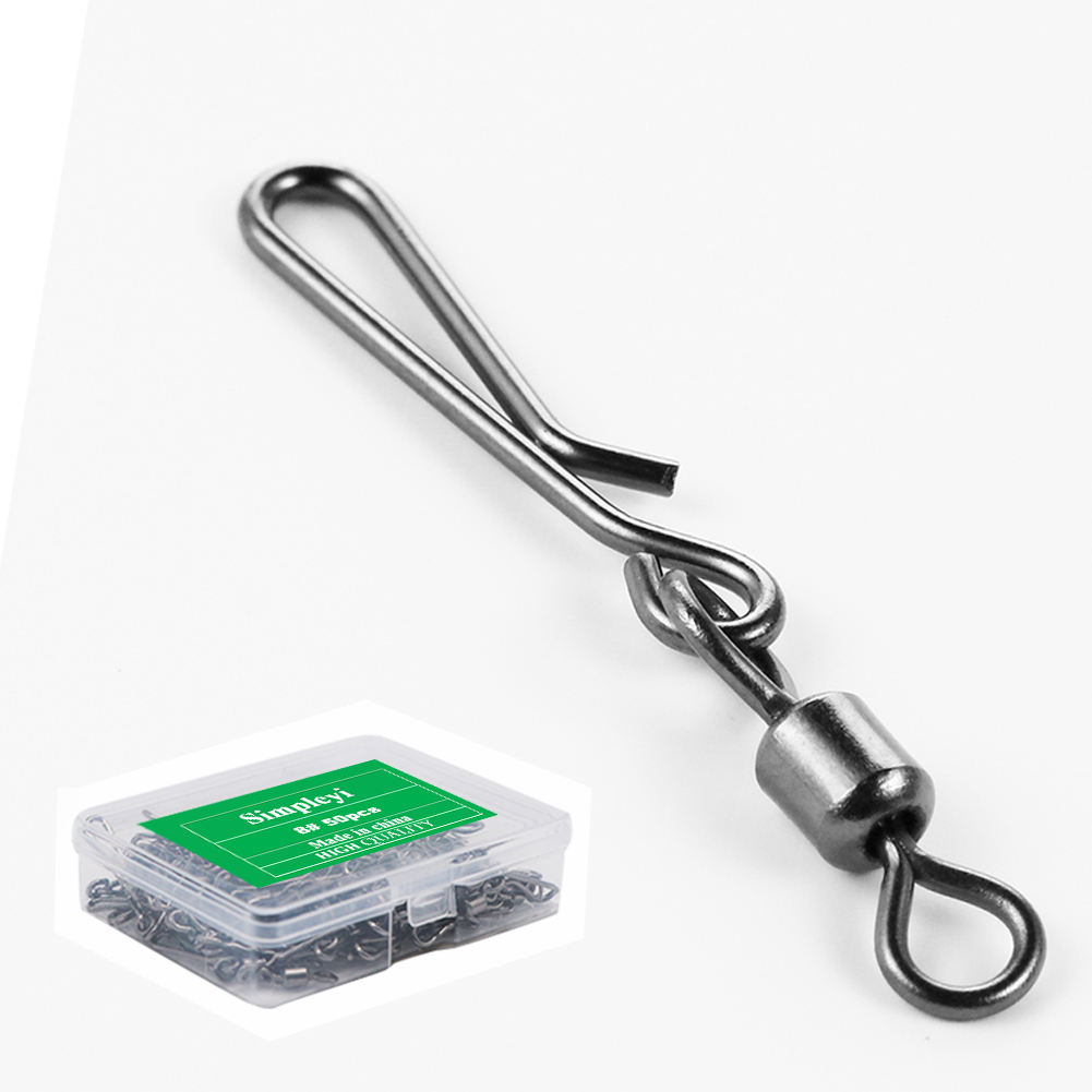 50pcs Box Rolling Swivel With  - Tackle Box ulasan dan harga